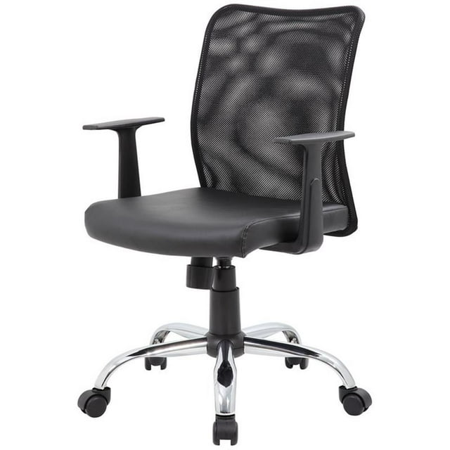 Boss Office Chaise de Bureau Pivotante à Dossier en Maille Budget Noire