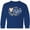 Royal Blue, variant on Inktastic Happy New Year with Cute Penguin Long Sleeve Youth T-Shirt
