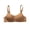 Yellow, variant on MOJOGO Women's Seamless Bra Solid Color Wirefree Lightly Lined Bralette Soft Light Lift T-Shirt Bras for Everyday Wear 34