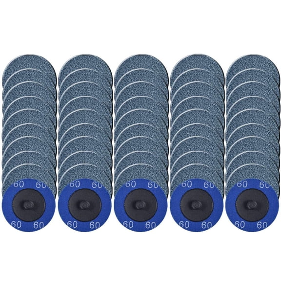 50PCS 2 inch 60 Grit Zirconia Roll Lock Sanding Grinding Flap Disc Die Grinder