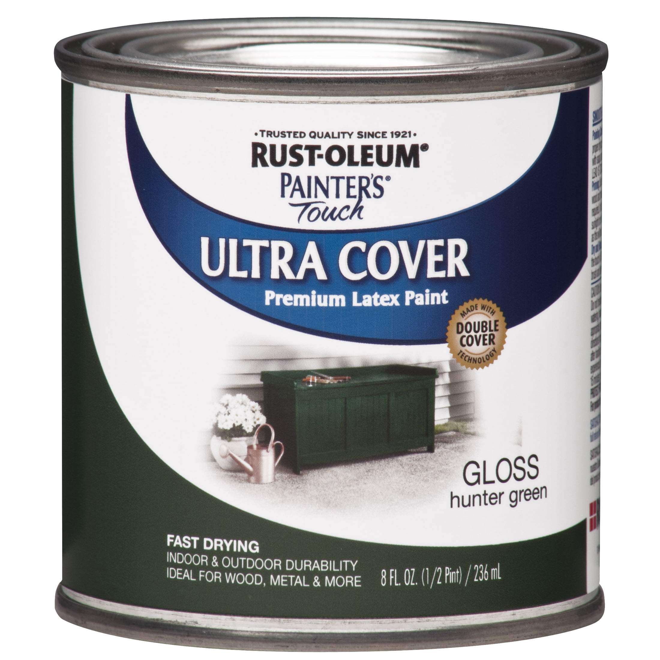 Hunter Green, Rust-Oleum Painter's Touch Ultra Cover Gloss, Half Pint, 6 Pack
