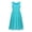 Turquoise, variant on YiZYiF Girls Halter Pageant Ball Gown Chiffon Juniors Wedding Party Bridesmaid Dress