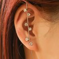 thumbnail image 1 of Ear Crawler Hook Earring Creative Ear Wrap Climber Earring Ear Cuff for Women, 1 of 6