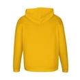 thumbnail image 3 of Men's Loose Fitting Hoodies Long Sleeve Drawstring Graphic Print Hoodie Pullover Sweatshirt Outdoor Sports Loungewear Tops Men's Sweaters for Winter Yellow L, 3 of 5