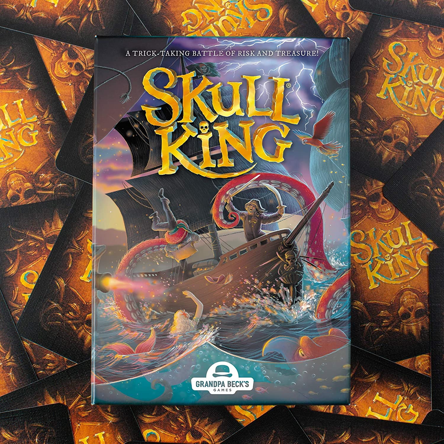 Skull King | Trick Taking Pirate Card Game | from the Creators of Cover  Your Assets, Grandpa Becks Games - Walmart.com