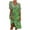 Green dresses for women 2023, variant on Wycnly Dresses for Women Vintage Beach Boho Loose High Waist Tunic Midi Sundress V-Neck Short Sleeve Floral Print Summer Knee-Length Formal Dress Blue XL