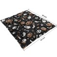 thumbnail image 4 of Vintage Halloween Pattern Blanket,Comfortable Soft Flannel Throw Blanket,All Season,Warm Lightweight Blankets for Sofa Bed Couch Living Room Chair,50"x60", 4 of 4