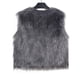 thumbnail image 5 of Chaqueta de abrigo cálida para mujer, de invierno, lisa, con cuello en V, 5 of 5
