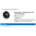 thumbnail image 2 of Blower Motor - Compatible with 1977 - 1979 Ford Ranchero 1978, 2 of 2