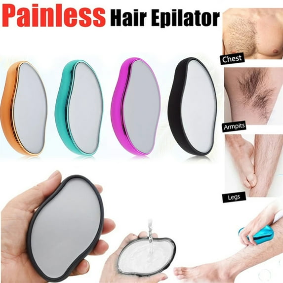 1PC Glass Rubber Physical Hair Remover Reusable Safety Epilator Easy Clean Body Beauty Whitening Glass Hair Removal Tools