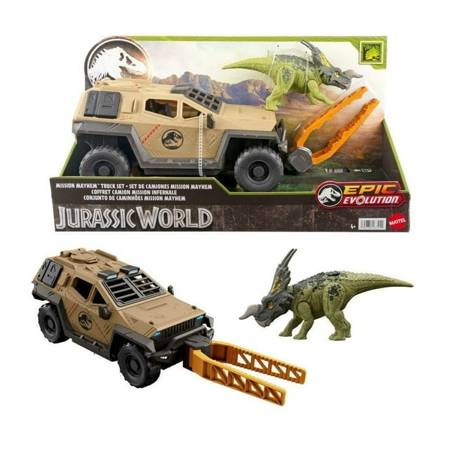Dinosaurio de Juguete Jurassic World Jurassic World Set Camión Misión Mayhem