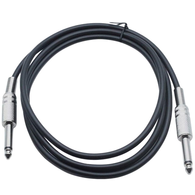 LOVEVER 6ft Guitar Mono Unbalanced Cable 1/4 Inch TS to 1/4 Inch TS Mono Plug Patch Cable Cords Male to Male Jacket for Electric Guitar Electric Bass Keyboard