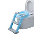 thumbnail image 2 of Asiento de Entrenamiento para Baño con Escalera Antideslizante - Asiento Entrenador para Baño Niño, Taburete Plegable Infantil para Taza, con Acolchonado, Asiento Ergonómico Rosa, A, Cojín Duro, 2 of 8