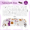 thumbnail image 2 of 1 Pack Tablecloth for Kids,30 x 72 Inch Disposable Paper Table Cover,Giant Coloring Poster for Children Gifts Games Activities Holiday Party Favors Halloween Coloring, 2 of 15