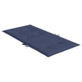 thumbnail image 3 of vidaXL Lowback Chair Cushions 4 pcs Navy Blue Fabric, 3 of 5