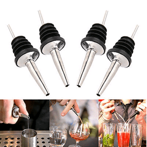 Sonew Stainless Steel Vented Free Flow Pourer Wine Liquor Bottle Spout