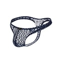 thumbnail image 3 of Tanga de encaje transparente sexy de talla grande para hombre con código, 3 of 5