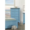 thumbnail image 2 of Pemberly Row Coastal Wood 5-Drawer Bedroom Chest in Beach Blue, 2 of 7