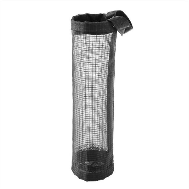 Soporte para Bolsas de Comestibles para el Hogar, Soporte para Pared, Dispensador de Bolsas de PláStico, Almacenamiento Colgante, Bolsas de Basura, Negro