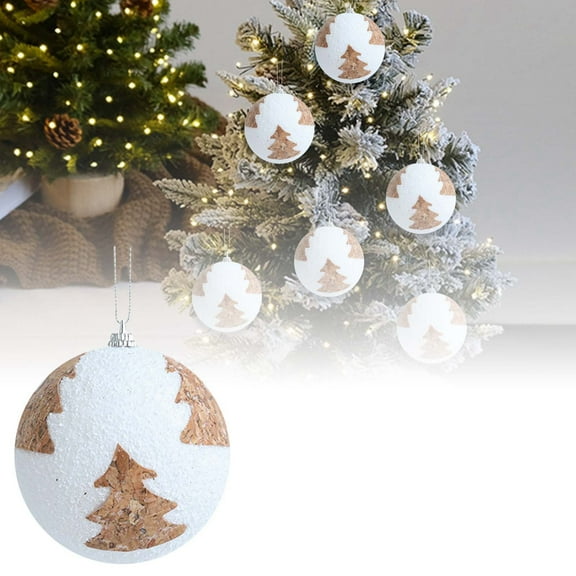 BKER 3.14 Inch Large Christmas Balls Ornaments Set Big Christmas Balls - Shatterproof Decorative Baubles for Xmas Tree Decor Holiday, Wedding, Party Decoration (White)