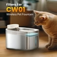 thumbnail image 3 of Oneisall 6 Pack Replacement Filters for CW01 3.5L Stainless Steel Cat Water Fountain - White, 3 of 4