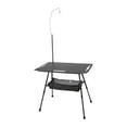 thumbnail image 1 of Almencla Table de Camping Télescopique en Alliage d'Aluminium Table de Camp pour Jardin Randonnée Pêche Noir, 1 of 8