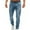 Light Blue, variant on Wyobmus Mens Slim Fit Jeans Solid Color Drawstring Waist Zipper Casual Denim Pants M-4XL Black