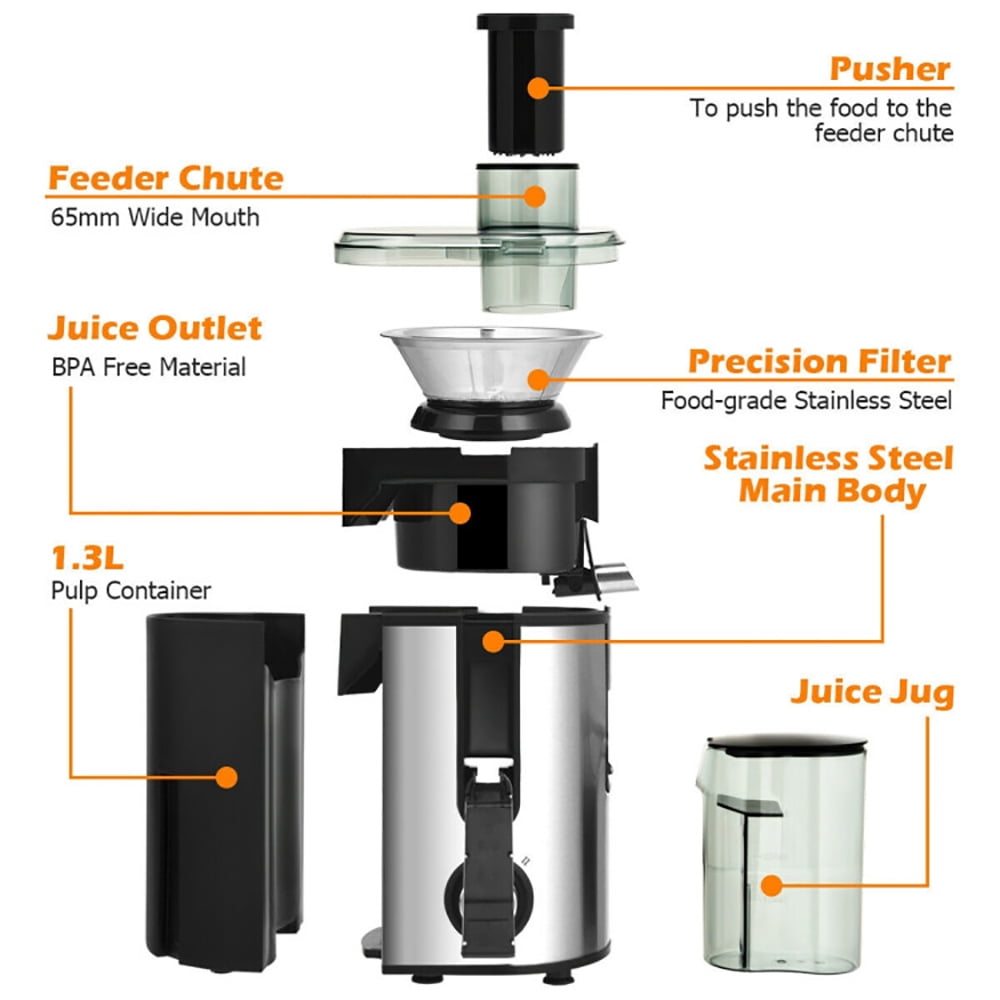 Resenkos Centrifugal Juicer Machine Juicer Extractor Dual Speed, Beer Tower Dispenser Drink Dispenser for Kitchen Party