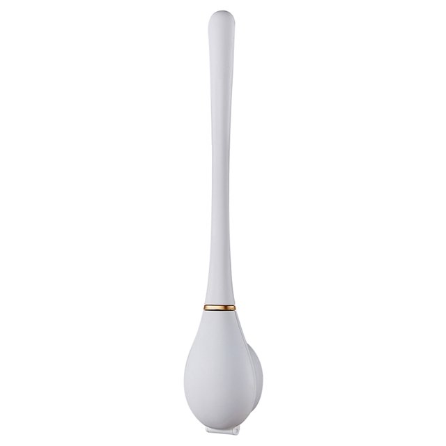 Cepillo de limpieza de silicona Cepillo de inodoro flexible Mango largo para el baño del hogar