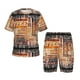thumbnail image 1 of Balery Hand Drawn Vintage Coffee Conjunto de Pijama Infantil de Manga Corta con Estampado – Ropa de Dormir de Algodón Suave-Medium, 1 of 6