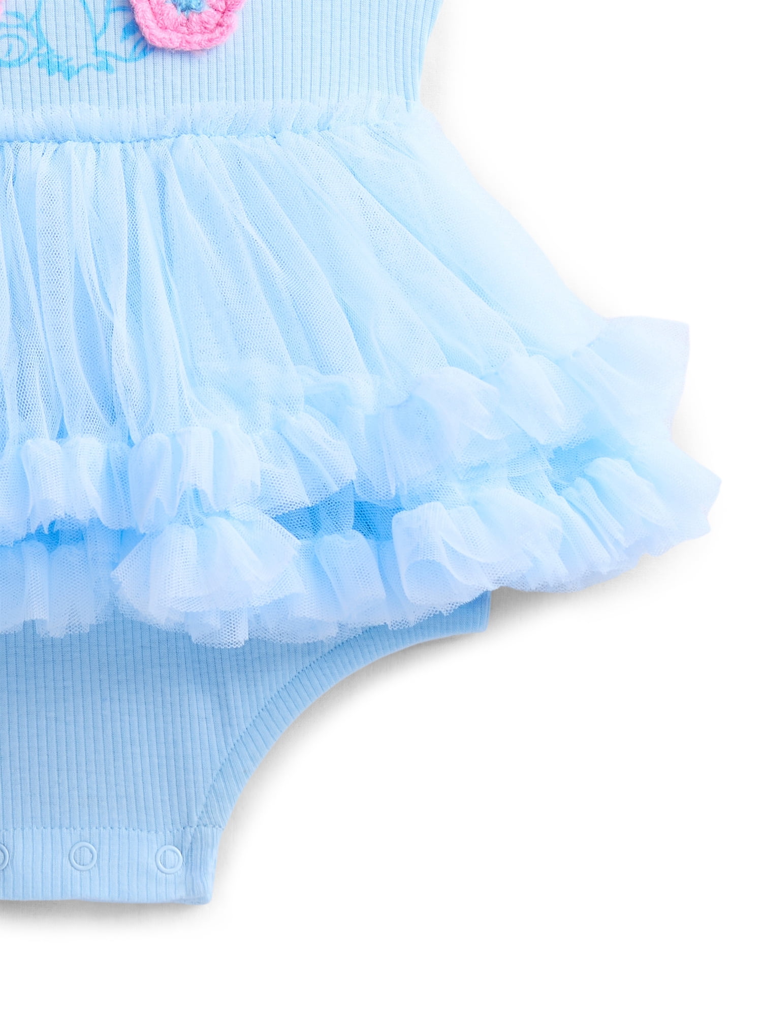 Stitch Baby Girls Graphic Tutu Dress Dress Bodysuit with Short Sleeves, Sizes 0/3M-6/9M