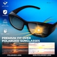 thumbnail image 2 of Gafas de sol Fit Over con protección solar polarizada, corte azul, unisex, 2 of 5