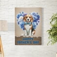 thumbnail image 2 of Beagle Proud Dad Happy Father's Day Vertical Matte Canvas Poster Beagles Dog Lover Gifts Idea Wall Art Home Decor - 02008, 2 of 5