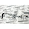 thumbnail image 3 of Kingston Brass KS6041CKL Kaiser Two-Handle Wall Mount Roman Tub Faucet, Polished Chrome, 3 of 7