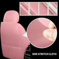 thumbnail image 6 of Maidao Car Seat Covers Leather Set for Nissan for Kicks 2018-Present 5 Seats Compatible Airbag Water Resistant Front Rear Cushion Protector Pink, 6 of 9