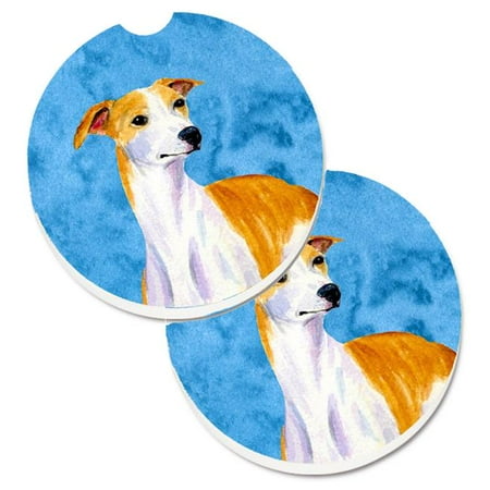 

Blue Whippet Set of 2 Cup Holder Car Coaster