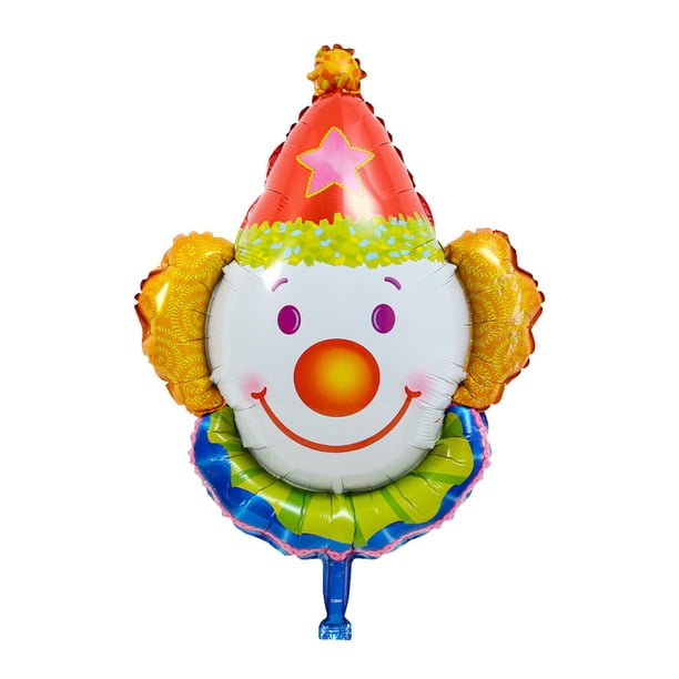 Globo de payaso de Mylar para niños, decoración de fiesta, 79 x 63 cm