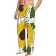 thumbnail image 2 of Xecao Sunflowers Men's Straight Lounge Pajama Pants: The Ultimate in Comfortable Sleepwear, 2 of 9