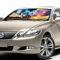 thumbnail image 3 of Yuyamidu Seaside Sun Shade for Car Window Sunset Car Sun Shade Windshield for Truck SUV Sedan Automobile Accessories Blocks Sun Glare UV and Heat, 3 of 5