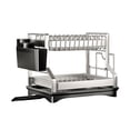 thumbnail image 1 of CAIROYAR Escurridor de platos de acero inoxidable, escurridores de platos multifuncionales de 2 niveles, escurridor de platos con estante para almacenamiento, mostrador con, 1 of 1