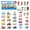 Vehicle Series, variant on Kid Fridge Magnet Cute Fruit Vehicle Pattern Rubber Refrigerator Magnet Learning Toy for Kid Over 3 Years Old Present