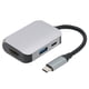 thumbnail image 4 of Adaptador tipo Cto PD, estación de acoplamiento tipo C tipo C 3 en 1 Adaptador compatible tipo Cto HDM Diseño elevado, 4 of 9