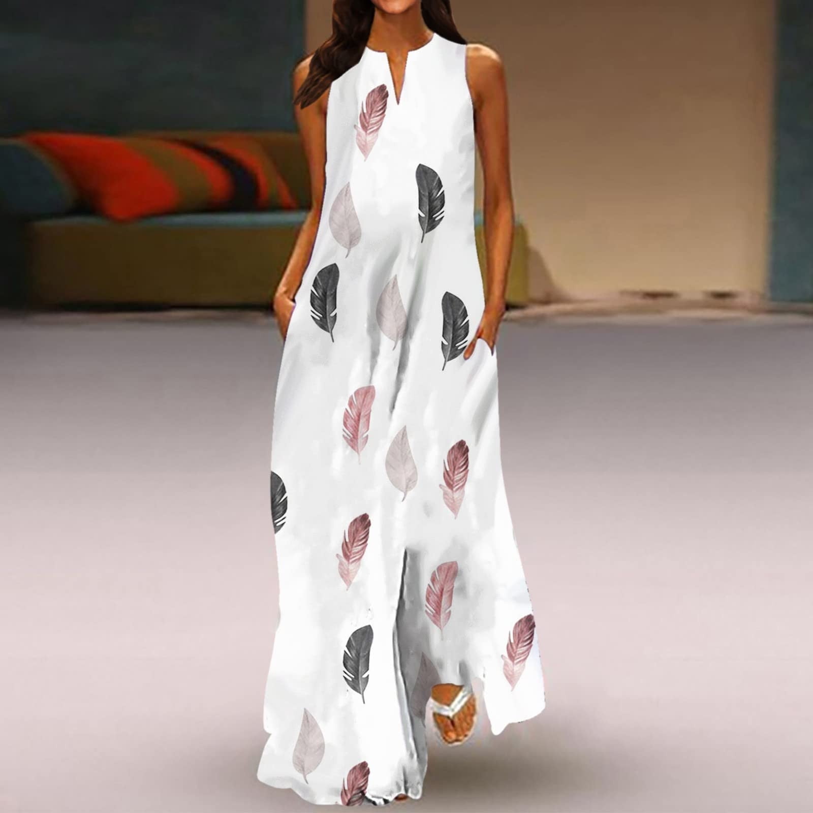 Chinese butterfly printed maxi shop shift dress