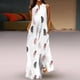 thumbnail image 2 of Elegante mujer Casual con cuello en V vestidos estampados verano sin mangas vestido de jersey OAVQHLG3B Store  lin121212, 2 of 5