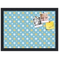 thumbnail image 2 of PinPix 18x13 Custom Cork Bulletin Board Blue - White Dots Poster Board Has a Fabric Style Canvas Finish, Framed in Blue - White Dots, by ArtToFrames (PinPix-345), 2 of 6