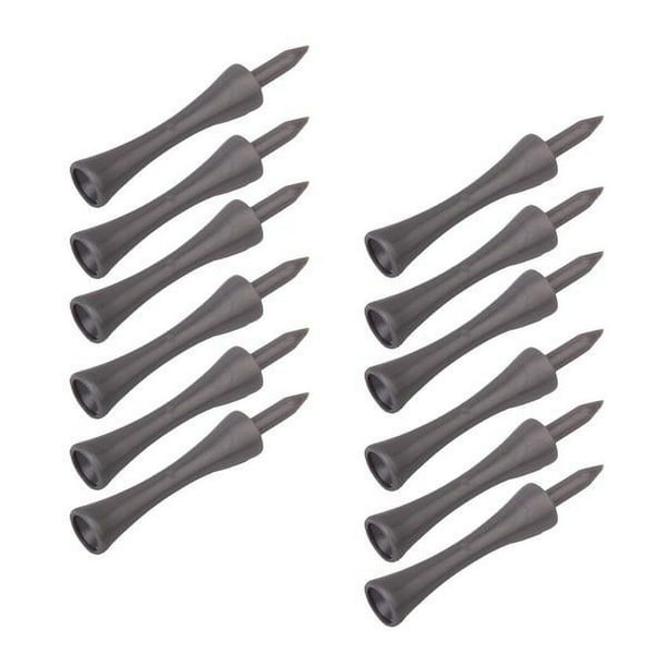50 piezas de plástico gris Baoblaze Castle Golf Tees 70mm Soporte de golf