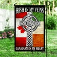 thumbnail image 4 of Irish In My Veins - Canadian In My Heart Flag - Garden Flag (11.5" x 17.5"), 4 of 6