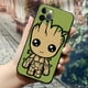 thumbnail image 1 of Funda de silicona negra Marvel Iron Man Groot para IPhone, 12, 11, 13, 14 Pro Max, XS, XR, X, 8, 7 Plus, SE, Funda suave, Spiderman, vengadores Fivean unisex, 1 of 2