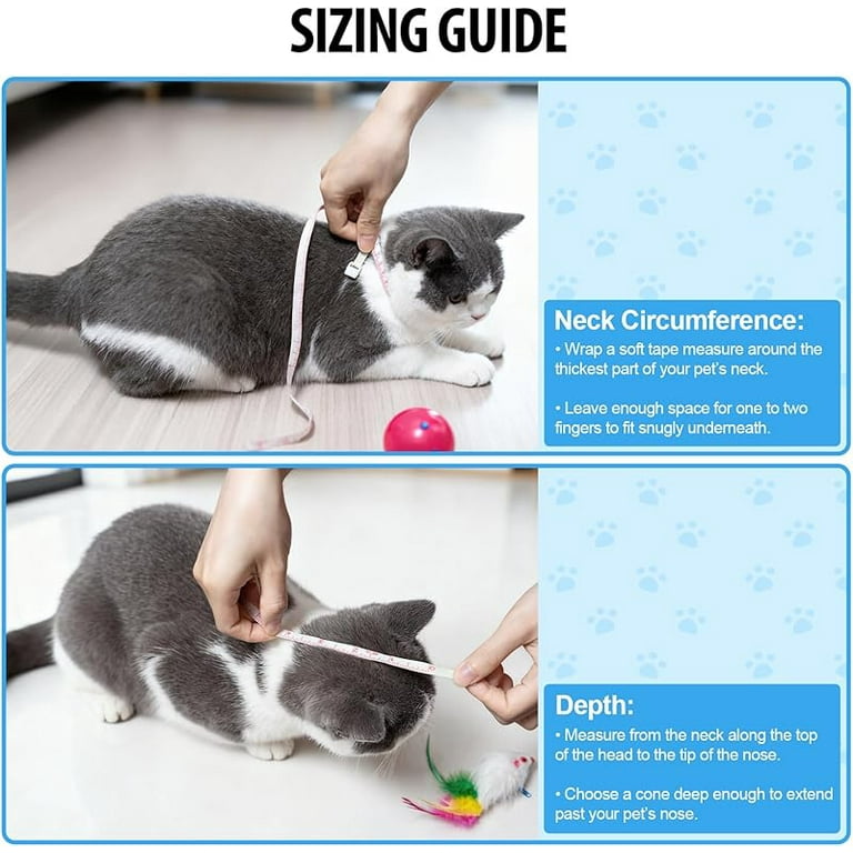 Depets Cat Cone Collar Soft, Adjustable Lightweight Cat Recovery E