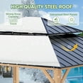 thumbnail image 5 of COOS BAY 13x15 Hardtop Gazebo Outdoor Wood Patio Gazebo Double Roof Galvanized Steel Gazebo Canopy, for Garden Patio,Patio Backyard,Deck and Lawns, 5 of 9